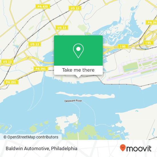 Mapa de Baldwin Automotive