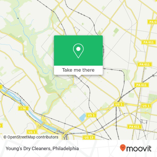 Young's Dry Cleaners map