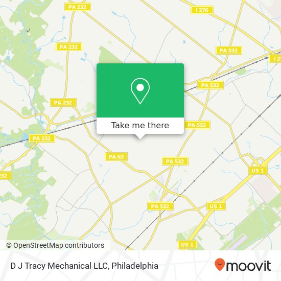 D J Tracy Mechanical LLC map