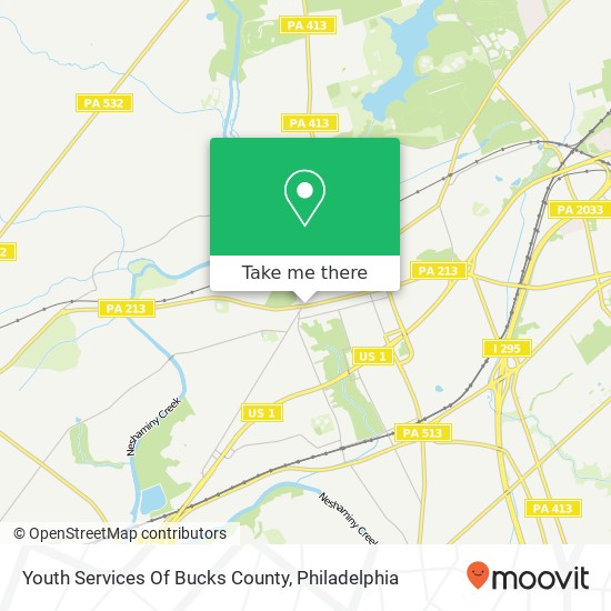 Mapa de Youth Services Of Bucks County