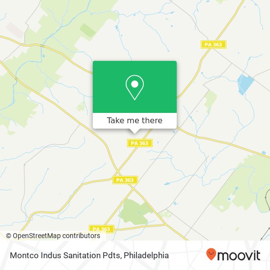 Montco Indus Sanitation Pdts map
