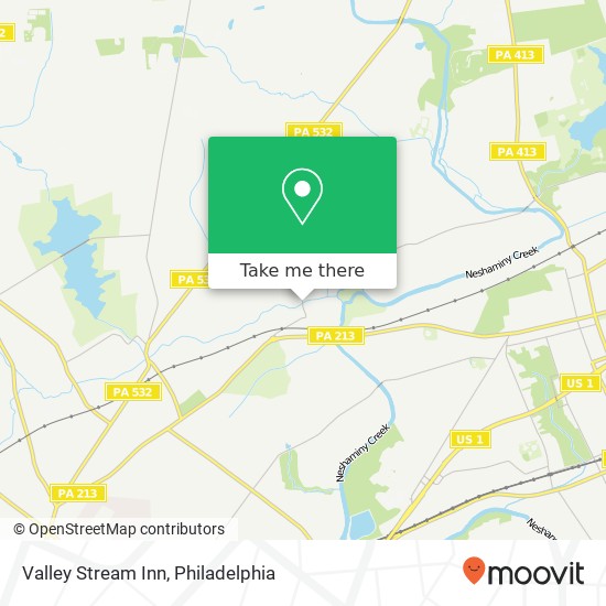 Valley Stream Inn map