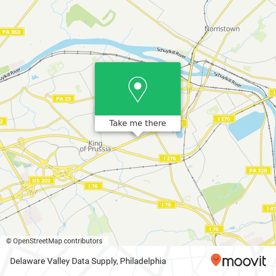Delaware Valley Data Supply map
