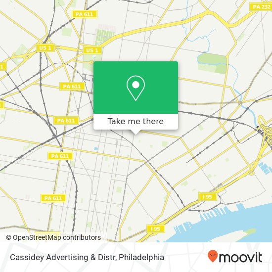 Cassidey Advertising & Distr map