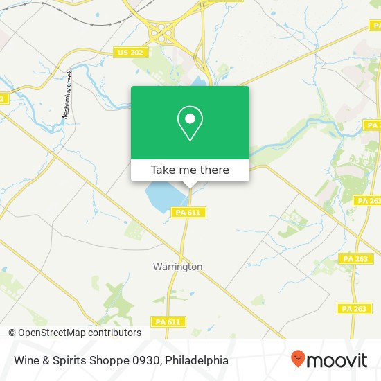 Mapa de Wine & Spirits Shoppe 0930