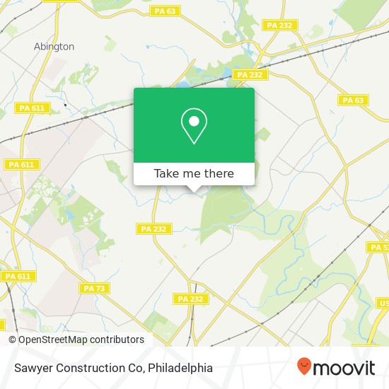 Sawyer Construction Co map
