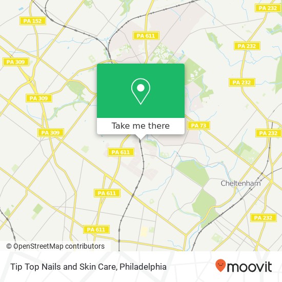 Tip Top Nails and Skin Care map