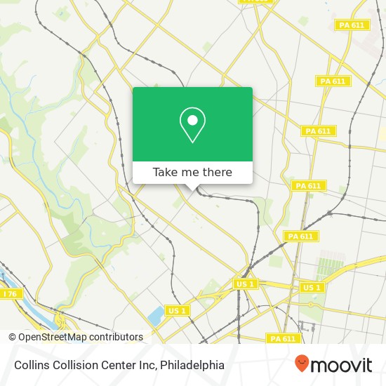 Mapa de Collins Collision Center Inc