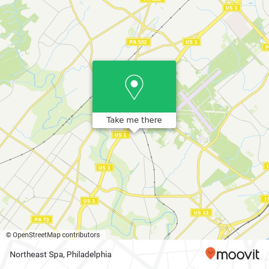 Northeast Spa map