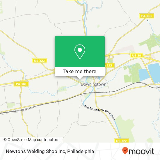 Mapa de Newton's Welding Shop Inc