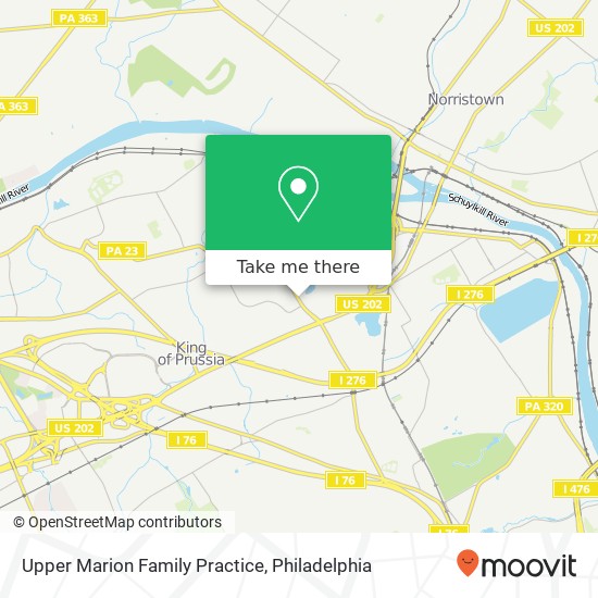 Mapa de Upper Marion Family Practice