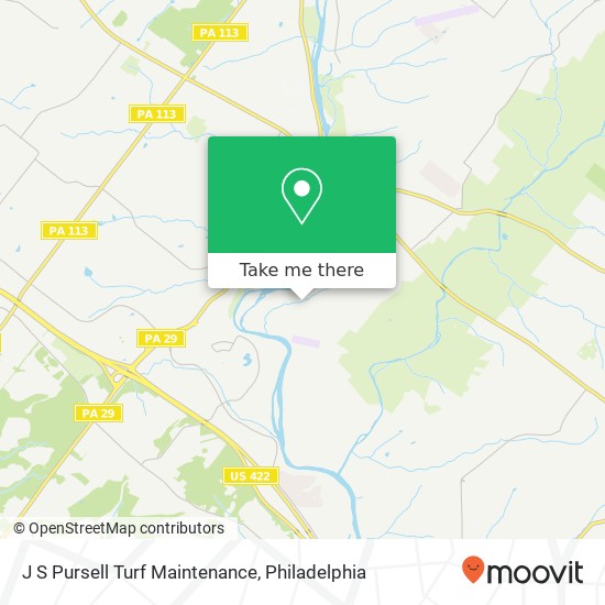 Mapa de J S Pursell Turf Maintenance