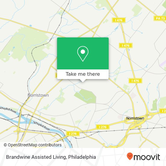 Brandwine Assisted Living map