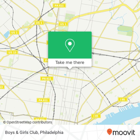 Mapa de Boys & Girls Club