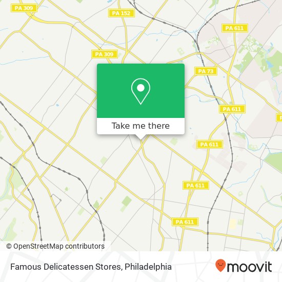 Famous Delicatessen Stores map
