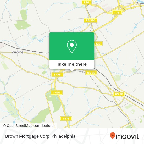 Brown Mortgage Corp map