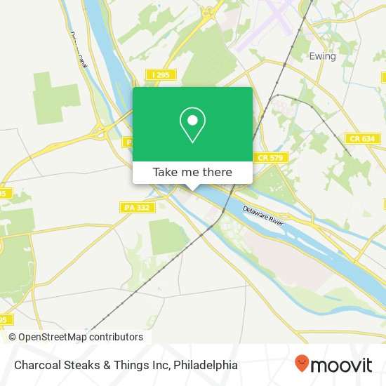Mapa de Charcoal Steaks & Things Inc