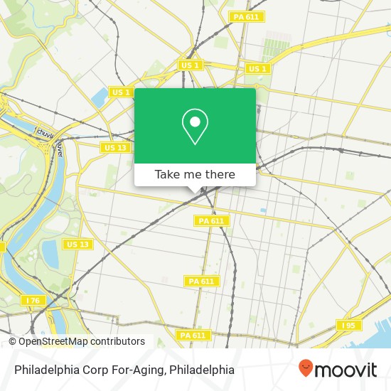 Mapa de Philadelphia Corp For-Aging