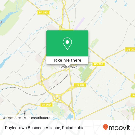 Doylestown Business Alliance map