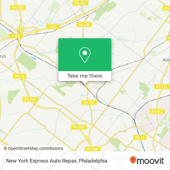 Mapa de New York Express Auto Repair