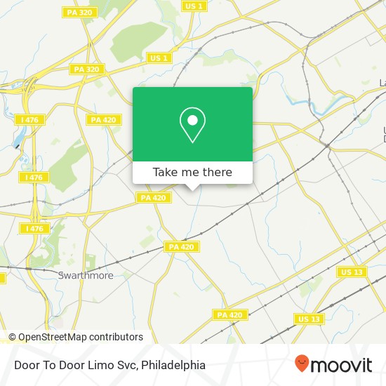 Door To Door Limo Svc map