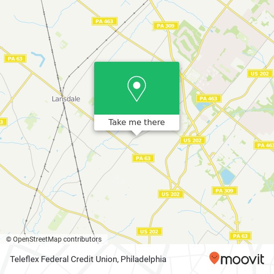 Teleflex Federal Credit Union map