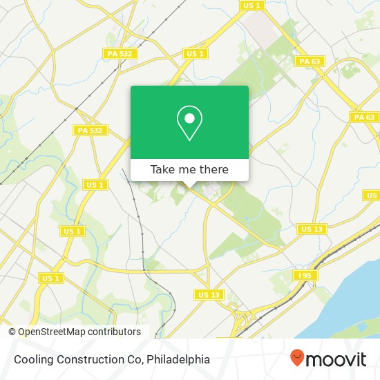 Cooling Construction Co map