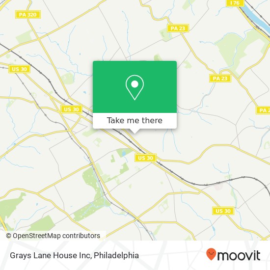 Grays Lane House Inc map