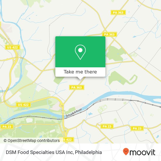 Mapa de DSM Food Specialties USA Inc