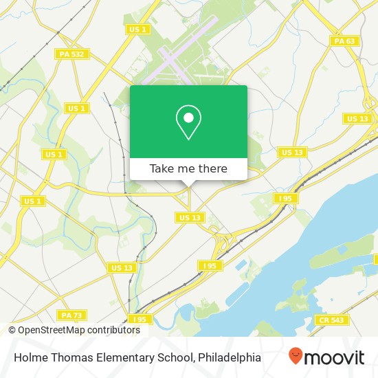 Holme Thomas Elementary School map