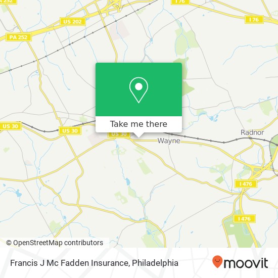 Francis J Mc Fadden Insurance map