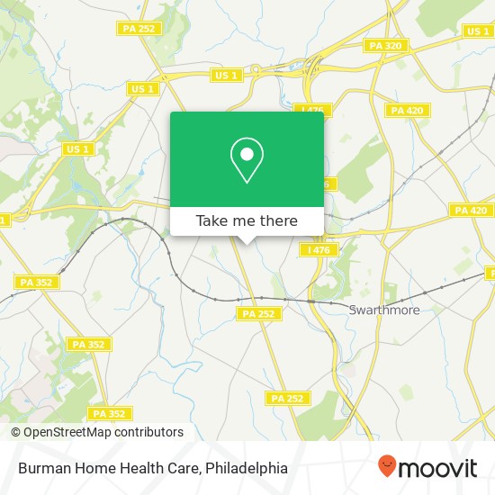 Mapa de Burman Home Health Care