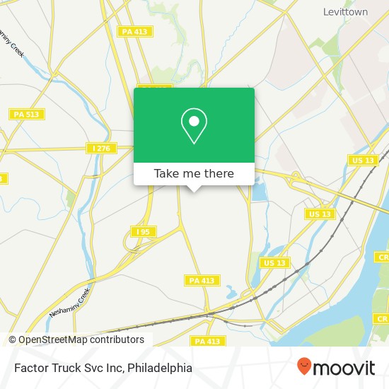 Mapa de Factor Truck Svc Inc