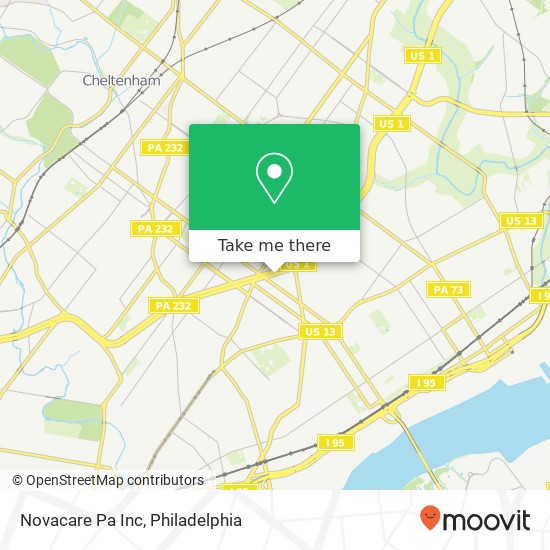 Mapa de Novacare Pa Inc