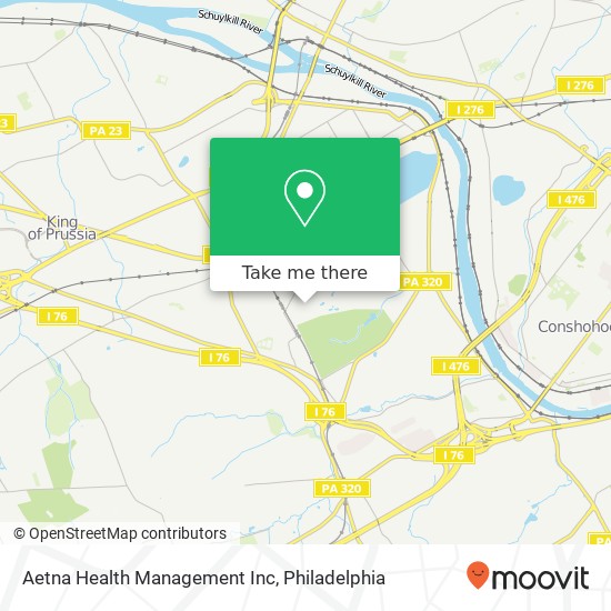 Aetna Health Management Inc map