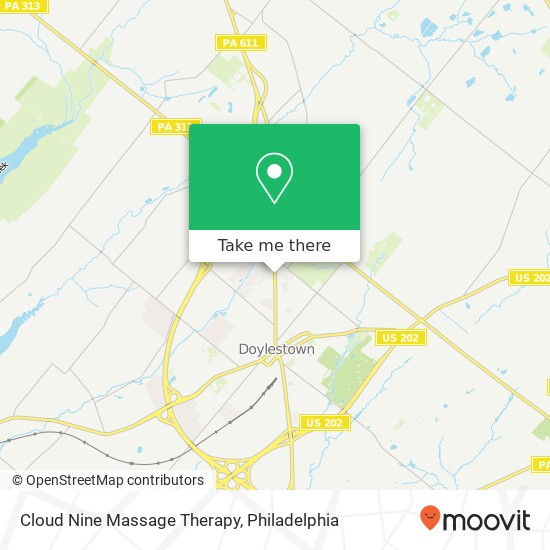 Mapa de Cloud Nine Massage Therapy