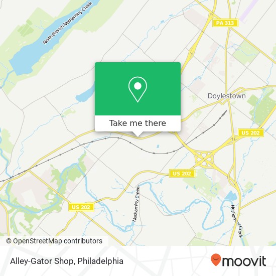 Alley-Gator Shop map