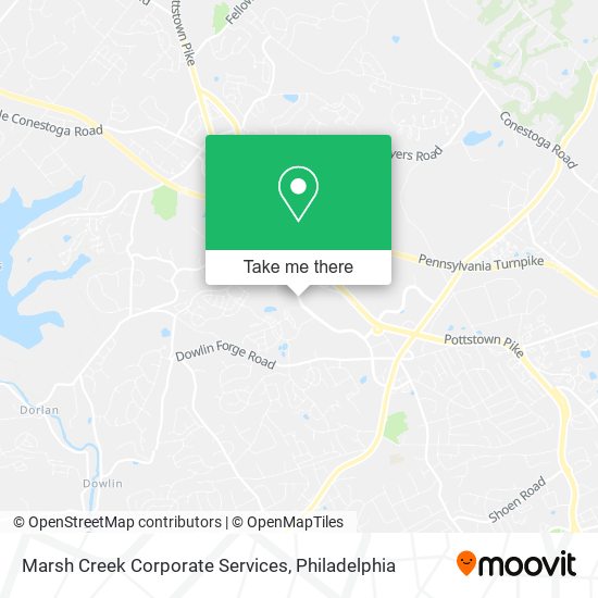 Marsh Creek Corporate Services map