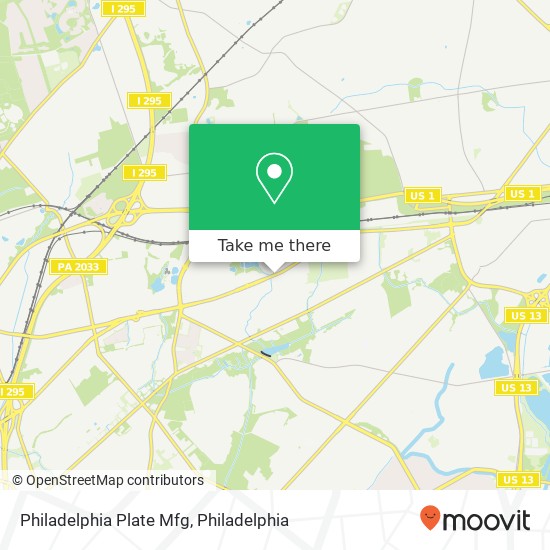 Philadelphia Plate Mfg map