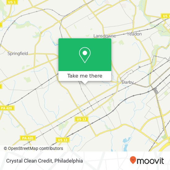 Crystal Clean Credit map