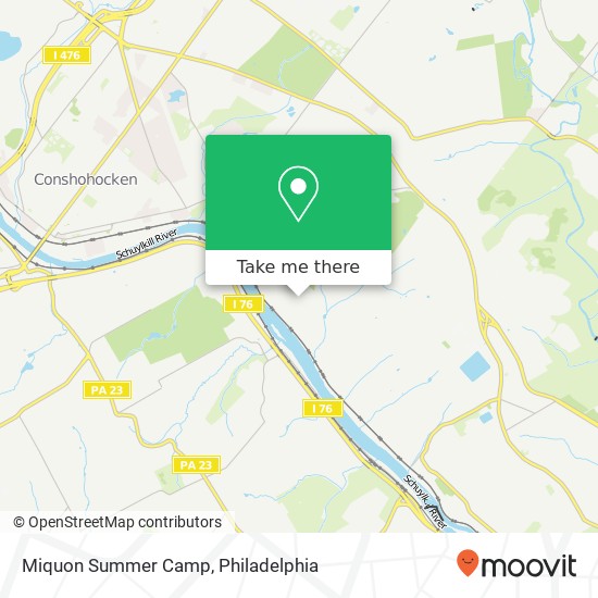 Miquon Summer Camp map