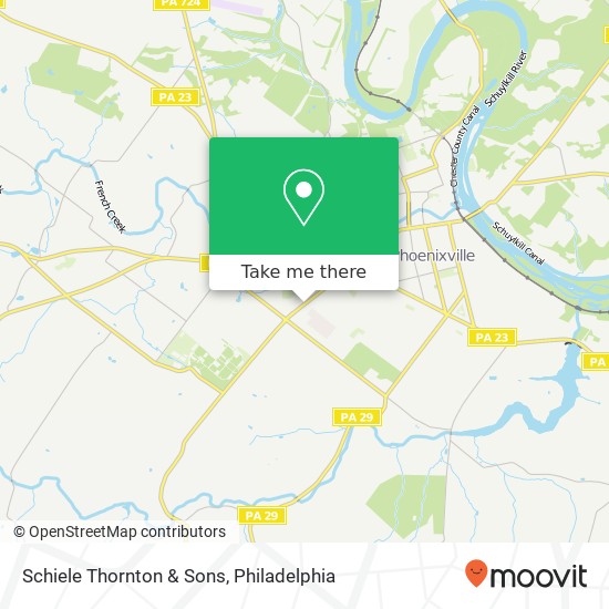Schiele Thornton & Sons map