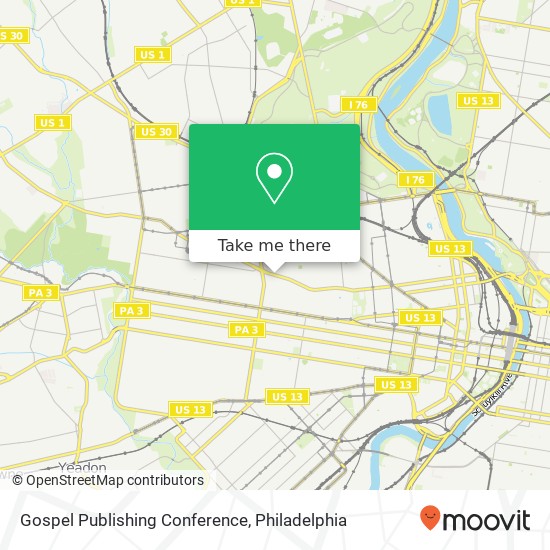 Gospel Publishing Conference map