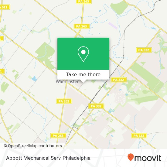 Abbott Mechanical Serv map