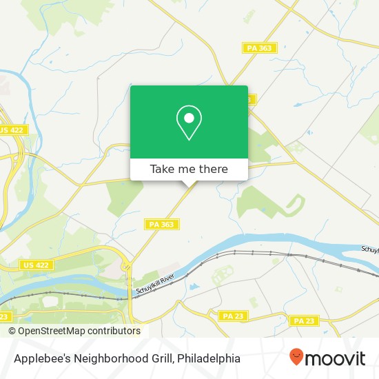 Mapa de Applebee's Neighborhood Grill