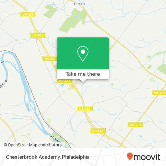 Chesterbrook Academy map