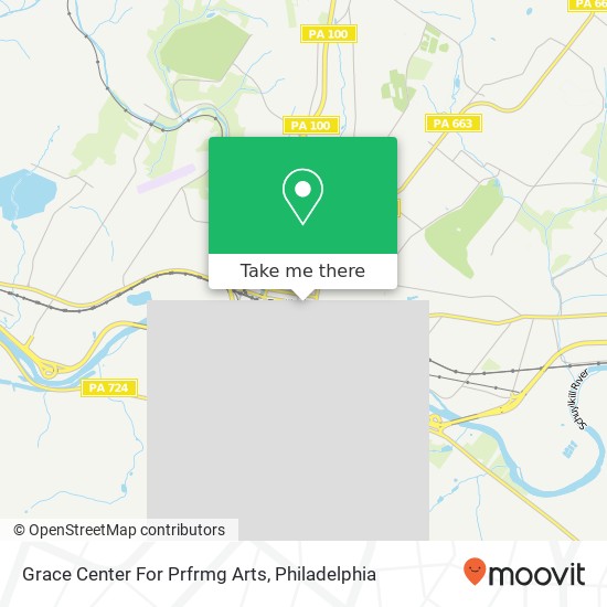 Mapa de Grace Center For Prfrmg Arts