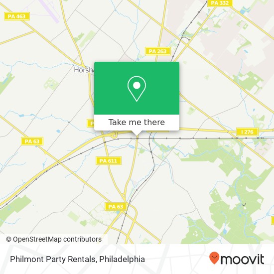 Mapa de Philmont Party Rentals