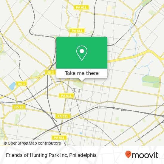 Mapa de Friends of Hunting Park Inc