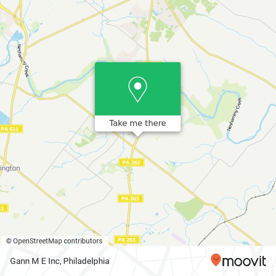 Gann M E Inc map